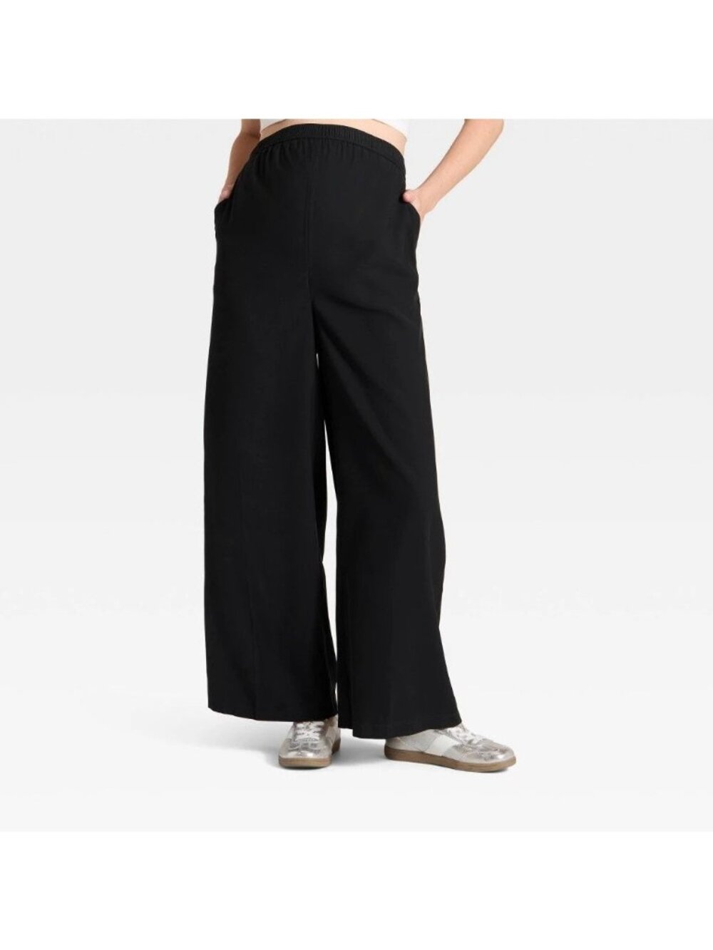 NWT Over-the-Belly High-Rise Wide Leg XXL Maternity Pants Ingrid&Isabel MSRP $38